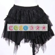 ロリィタ服　スカート　合成繊維　レトロ　ブラック　パーティー　 ―Lolita0808 2