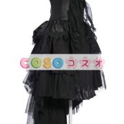 ロリィタ服　スカート　レトロ　ポリエステル　ブラック　パーティー　 ―Lolita0811 2