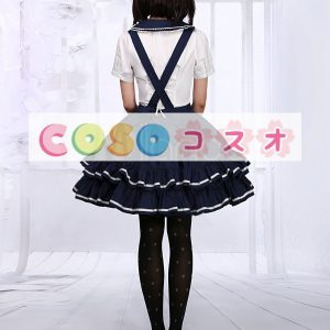 ロリータ服，ブラウス＆サスペンダースカート　２点セット　コスチューム　オリジナルデザイン　高品質 ―Lolita0876