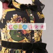ロリータジャンパースカート　ブラック　レトロ　シフォン　 ―Lolita0741 2