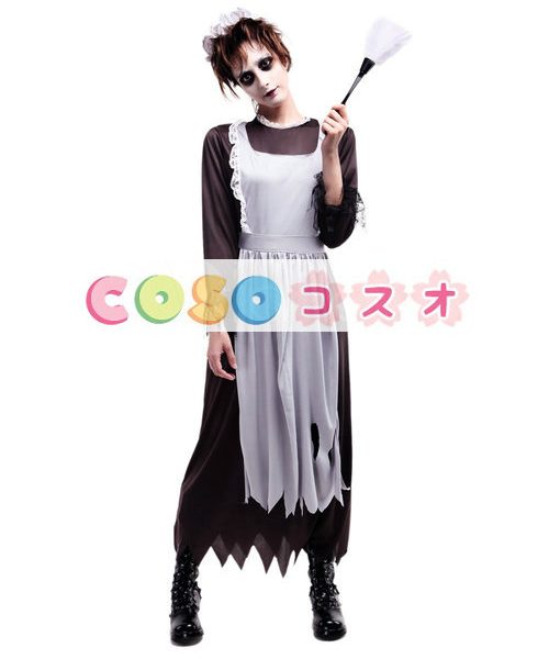 ハロウィン　ゾンビ　コスチューム　中世メイド　コスチュームコスプレ―festival-0052