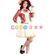 ハロウィン　レッド　マッドハッタ―　4ピース　セット　女性用　不思議の国のアリス　コスチュームコスプレ―festival-0192 2