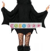 バンパイア　コウモリ　コスチューム　ブラック　ポリエステル　女性用　ハロウィン　大人用―festival-0341 2