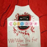 ブッチャー　コスチューム　 コットン　コート&エプロン＆マスク　ハロウィン―festival-0551 2