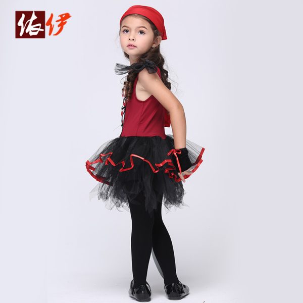 ダンスウェア ラテンダンス衣装 練習服 子供演出服　ヒップホップ ワンピース 子供社交ダンスウェア JAZZダンス衣装 ジュニアダンスウェア-halloween-trz0725-0301