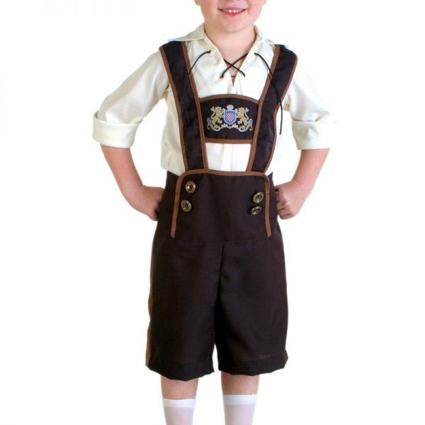 ドイツ バイエルン オーストリア チロル スイス 子供用 民族衣装 レーダーホーゼン コスプレ コスチューム-Halloween-trw0725-0267