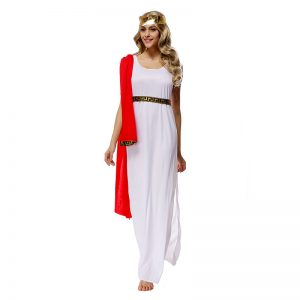 コスプレ衣装　ホワイト　ギリシャの女神　ハロウィン ドレス-Halloween-trw0725-0310