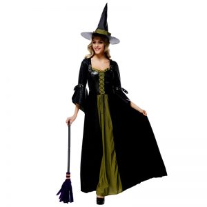 魔女 ハロウィン ドレス 仮装パーティー ナイトクラブ コスプレ衣装 cosplay-Halloween-trw0725-0376