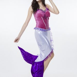 ディズニー マーメイド ゲームの服 Mermaid Costumes ハロウィン 人?プリンセス-Halloween-trw0725-0416