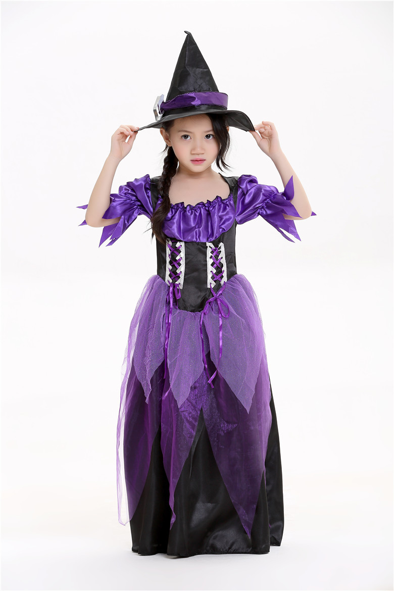 ハロウィン 魔女 コスプレ服 Cosplay 巫女 舞台服 子供 可愛い Halloween Trw