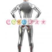 メタリック全身タイツ　シルバー　ジャンプスーツ　大人用　―taitsu-tights1020 3