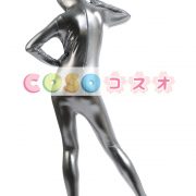 メタリック全身タイツ シルバー ジャンプスーツ 大人用 ―taitsu-tights1320 2 メタリック全身タイツ シルバー ジャンプスーツ 大人用 ―taitsu-tights1320 2