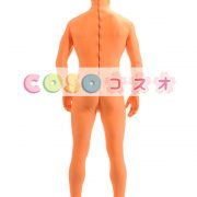 全身タイツ　オレンジ色　ライクラ・スパンデックス　大人用　―taitsu-tights1491 3