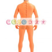全身タイツ　ライクラ・スパンデックス　大人用　オレンジ色　―taitsu-tights1496 3