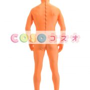 オレンジのユニセックス ライクラ スパンデックス全身タイツ スーツ―taitsu-tights0509 3