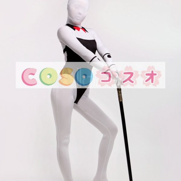 全身タイツ，ウサギ　女性用　大人用　コスチューム　カラーブロック　開口部のない全身タイツ　―taitsu-tights0600