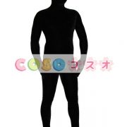 全身タイツ，黒い　単色　大人用　目が開いている全身タイツ　ユニセックス　変装コスチューム―taitsu-tights0332 3