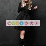 ロリータワンピース，ブラック　ティアド　ロングスリーブ　パンク　リボン ―Lolita0135 3