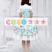 ロリータ衣装，ワンピース　新作　オリジナル　中国風　カスケードフリル　花柄　高品質 ―Lolita0165 3