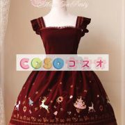 甘いフランネル ボーかわいいロリータ ジャンパー スカート ―Lolita0331 3