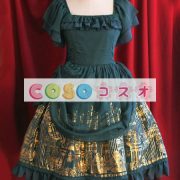 ロリータ服　全４色　ワンピース　半袖　メイド風　リボン　スクエアネック　 ―Lolita0334 3