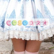 ロリータ服　スカート　スィート　ポリエステル　プリント　ブルー　カジュアル　 ―Lolita0387 3