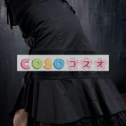 ロリータ服　スカート　ブラック　ゴシック　単色　バックル　 ―Lolita0507 3