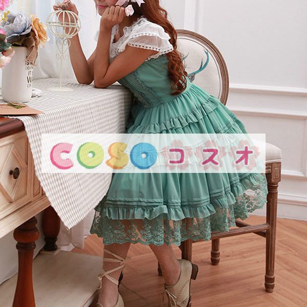 コルセット　可愛い　シフォン　パーティー　 ―Lolita0572