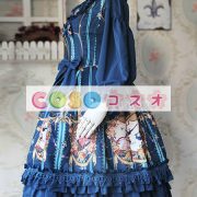 ロリータジャンパースカート　編み上げ　可愛い　綿混紡　 ―Lolita0594 3