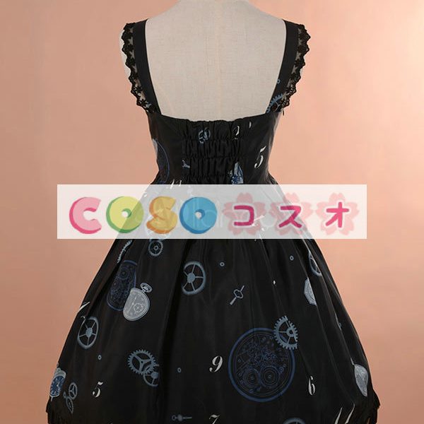 ロリータジャンパースカート　レトロ　シフォン　 ―Lolita0597