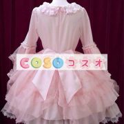 ロリータ服　ワンピース　ピンク　チュニック　プリント柄　コットン　可愛い　半袖　パーティー　 ―Lolita0649 3