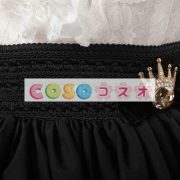 ロリィタスカート　ブラック　可愛い　プリント柄　カジュアル　ポリエステル　 ―Lolita0655 3
