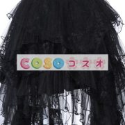 ロリィタ服　スカート　レトロ　ポリエステル　ブラック　パーティー　 ―Lolita0809 3