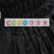 ロリータスカート，ブラック　ラッフル　ティアド　クラシック＆トラディション　コットン　 ―Lolita0325 2