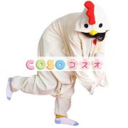 鶏さん　パジャマ　着ぐるみ　コスチューム　大人用　ホワイト―festival-0005 3