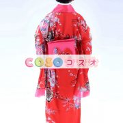ハロウィン　レッド　日本　浴衣　コスチューム　花柄―festival-0023 3