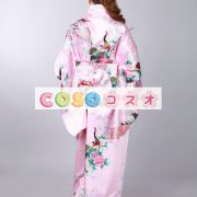 ハロウィン　ピンク　日本　和服　浴衣　コスチューム　フェニックス・プリント―festival-0043 3