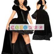 ハロウィーン衣装　魔法使い　女性用　ドレス　ポリエステル　ブラック―festival-0079 3
