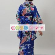 ハロウィン　ブルー　日本　和服　浴衣　コスチューム―festival-0170 3