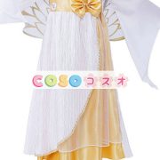 キッズ　ハロウィン　コスチューム　女の子用　天使　&ドレス　ホワイト　―festival-0253 3
