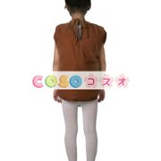 コスチューム衣装　ユニセックス　キッズ用　マルディグラ　フード　ジャンプスーツ　ブラウン　―festival-0566 3