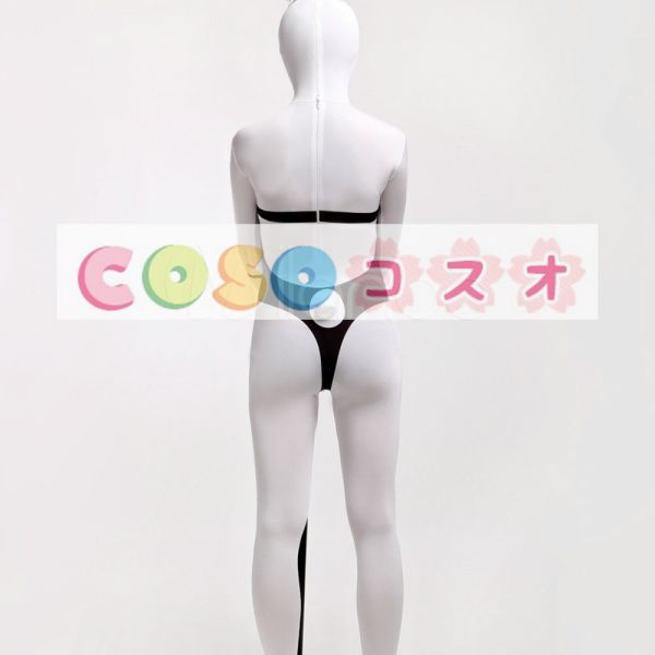 全身タイツ，ウサギ　女性用　大人用　コスチューム　カラーブロック　開口部のない全身タイツ　―taitsu-tights0600