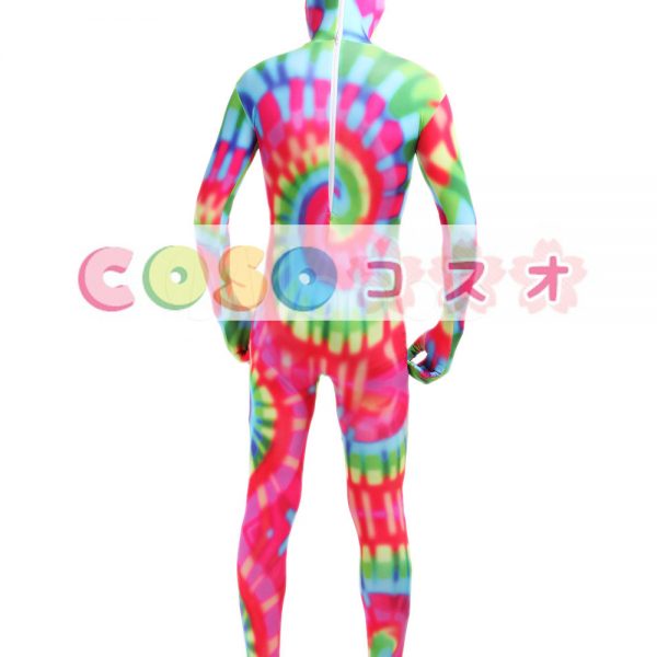 全身タイツ,クリスマスエルフ ユニセックス カラーブロック 開口部のない全身タイツ 仮装コスチューム ―taitsu-tights0744