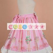 ロリィタスカート　合成繊維　プリント柄　パーティー　リボン　可愛い　 ―Lolita0028 4