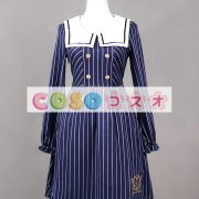 ロリータ服　ワンピース　ストライプ　ドレス　コットン　スィート　ボタン　カジュアル　 ―Lolita0099 4