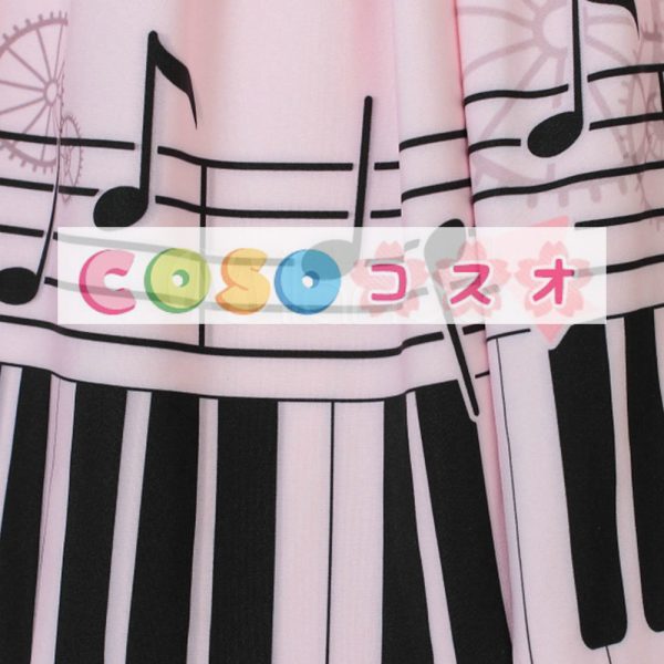 ロリィタスカート　ピアノ　プリント　レーストリム　スウィート ―Lolita0108