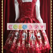 ロリータドレス，ブルー　リボン　古典的　刺繍入り　コスプレ　コスチューム ―Lolita0111 4