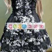ロリータ服，ワンピース　全２色　スクエアネック　リボン　半袖　姫様風 ―Lolita0193 4