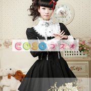 純粋な綿パフ長袖ロリータ ドレス ―Lolita0230 4