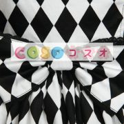 ロリータ服，ジャンパースカート　ブラック×ホワイト　新作　リボン付き　 ―Lolita0354 4